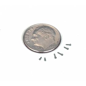 Stainless Steel 18-8 UNM Unified Miniature Slot Fillister Head Screw 0.5mm