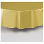 Gold Plastic Table Cover Round