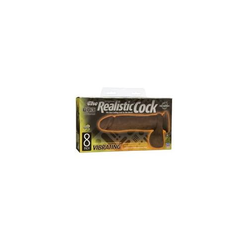 The Vibro Realistic Ur3 Cock - Black - 8 Inch image