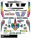 Stick-On Decal,Heavy Metal