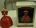 holiday barbie ornament by hallmark
