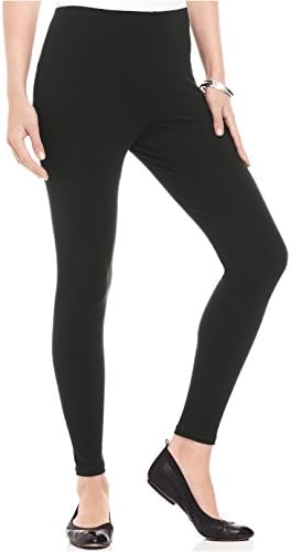 Allure Culture Women's Solid Seamless Fleeced Full Length Leggings (Black, Small)