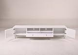 83 White Low Profile Plasma Cabinet By Diamond Sofa