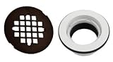 Oil Rubbed Bronze 4 1/4 Shower Drain Strainer Pack Kit
