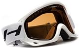Hoven SEQUEL Snow Goggles - Snow White Frame with White Strap and Bronze Chrome Lens