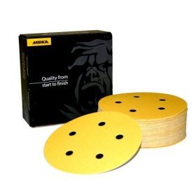 MIRKA GOLD 5 - 5 HOLE DUSTLESS HOOK AND LOOP ASSORTED GRIT SANDPAPER by Mirka