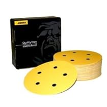 Mirka 23-614-060 5-inch 5-Hole 60-Grit Dustless Hook & Loop Sanding Discs - 50-Pack
