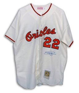 Jim Palmer Signed Baltimore Orioles White Mitchell and Ness Jersey