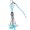 image Gioielli Italy Aqua HEART BALI CHAIN Glass Bead Cell Phone Charm