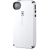 Speck Products CandyShell Glossy Case for iPhone 4/4S, Carrying Case - Retail Packaging, 1-Pack (White/Charcoal)
