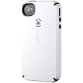 Speck Products CandyShell Glossy Case for iPhone 4/4S, Carrying Case - Retail Packaging, 1-Pack (White/Charcoal)
