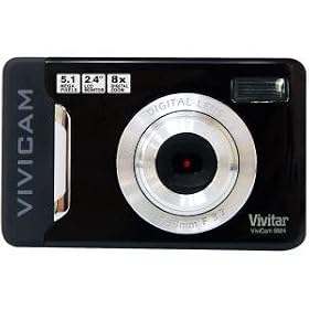 Vivitar Vivicam 5024 Digital Camera - Black (5 Megapixels, 2.4" LCD Screen, Movie Mode)