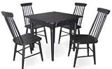 International Concepts 34 inch Square Cafe Table - Black