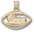 New England Patriots Pierced Logo Football Charm/Pendant