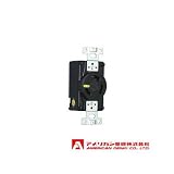 アメリカン電機 埋込コンセント 引掛形 (30A/接地形 2P/250V) 黒色 3320-L6