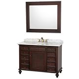 English Cane 48 Inch Marble Counter