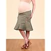 A Pea in the Pod: Secret Fit Belly(tm) Knee Length Cargo Pockets Solid Fabric Maternity Skirt