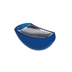 A di Alessi "PARMENIDE" Reibe mit K�sedose aus thermoplastischem Harz, blau und Edelstahl