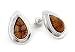 Brown Millefiori Drop Earrings