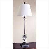 29.13 x 10.5 Keats Buffet Lamp with Calais Shade in Brushed Espresso