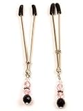 Spartacus Adjustable Pink Beads Tweezer Nipple Stimulators