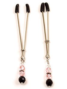 Adjustable Pink Beads Tweezer