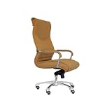 Amstyle Milano XXL Chefsessel / Drehstuhl mit Synchronmechanik, Leder Caramel