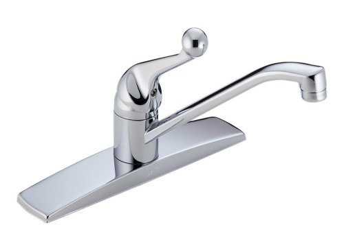 Delta Faucet 100-WF Classic Single-Handle Centerset Kitchen Faucet, Chrome