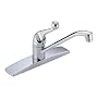 Delta Faucet 100-WF Classic Single-Handle Centerset Kitchen Faucet, Chrome