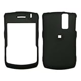 Black Rubberized Snap-On Cover Hard Case Cell Phone Protector with Optional ....