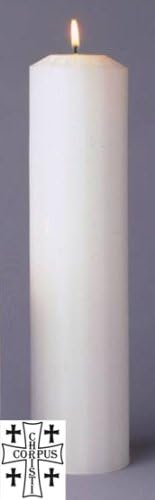 2.8" X 11.25" White Stearine Pillar Candle