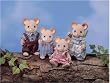 Calico Critters Norwood Mouse Family