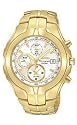 Seiko Men's Excelsior Alarm Chronograph Gold-Tone Watch #SNAC96
