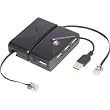Travel USB 4-Port Hub w/ Ethernet Cable