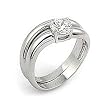 Curved CZ Wedding Set Curved CZ Wedding Set