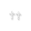 Sterling Silver Cross Mini Earrings