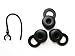 Four Pieces Large Replacement kit for Jawbone Icon HD 1 EarHook Loop Clip and 3 Spout Earbuds  : image