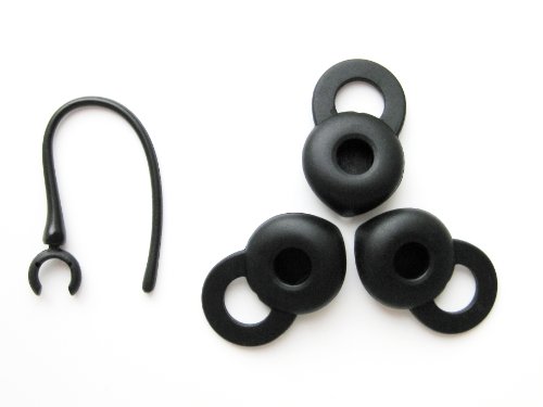Four Pieces Large Replacement kit for Jawbone Icon HD 1 EarHook Loop Clip and 3 Spout Earbuds 
