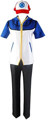 Xiucos Pokemon GO Ash Ketchum Satoshi Jacket Cosplay Costume Outfit Suit