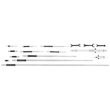 Starrett 124DZ Solid-Rod Vernier Inside Micrometer Set, 2-32" Range, 0.001" Graduation, +/-0.0001" Accuracy, With Case