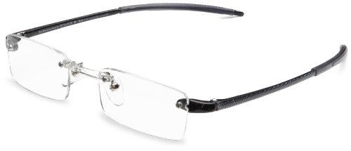 Best Price Optx 20/20 Ecoclear Oxygen Bio-based Reading Glasses +1.50, Clear/black