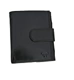 Black Leather Designer Credit Card Holder / Small Wallet by Kenneth Brownne