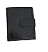 Black Leather Designer Credit Card Holder / Small Wallet by Kenneth Brownne