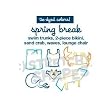 Pack of 24 SPRING BREAK Stretchy Shapes: TIE-DYE COLORED Rubber Bands