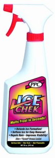 PPC Ice Chek Windshield Melt and Lock De-icer Spray Non Aerosol 20 Oz