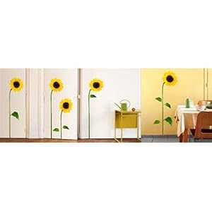 Sunflowers Wall Stickers Repositionable and Removable