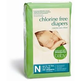 Seventh Generation Chlorine Free Diapers - Case of 4 Size: Newborn