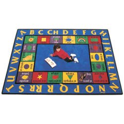 Toys: Bilingual Rectangle Carpet  8'4
