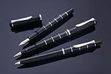 Pelikan 215 Black Lacquer Fountain Pen - Black, Fine Nib 948273