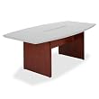 Veneer Boat Shaped-Table Base, 72"x36"x29-1/2", Cherry